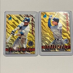 Lot of 2 1994 Pinnacle The Naturals - Roberto Alomar, John Olerud